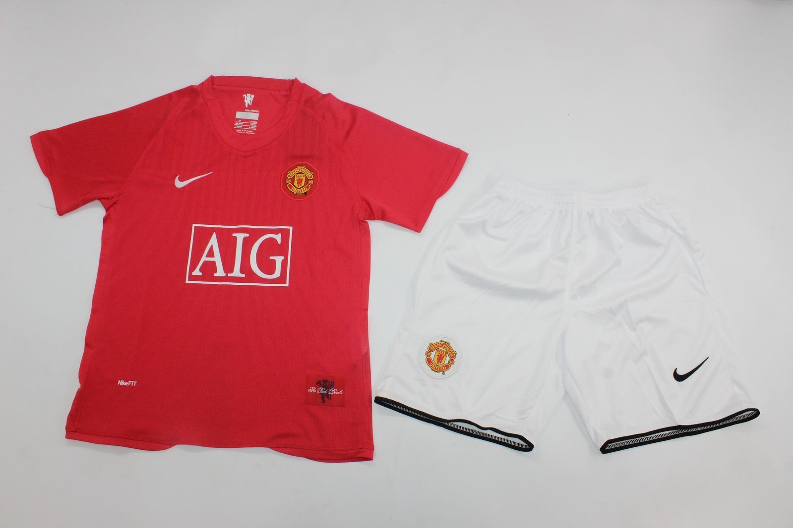 Kids-Manchester Utd 07/09 Home Soccer Jersey